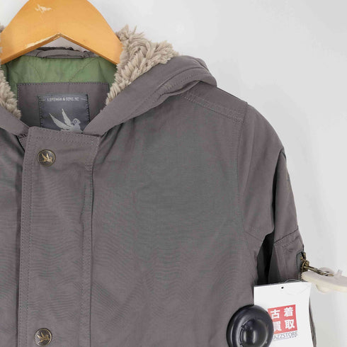 スピワック SPIEWAK IDEALジップ フードボア 裏地キルティング ドローコード 中綿コート メンズ import:XS