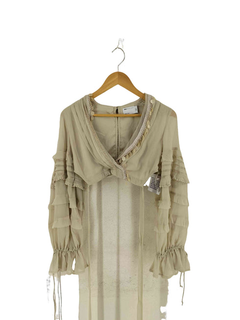 ASOS DESIGN フリルスリーブ シアートップス レディース UK:8