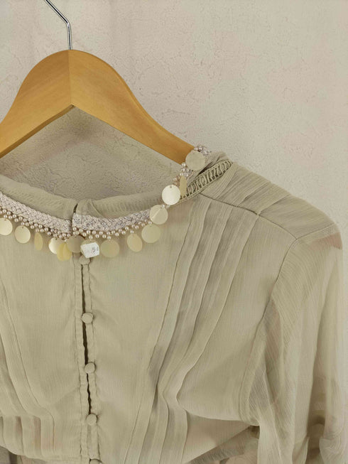 ASOS DESIGN フリルスリーブ シアートップス レディース UK:8