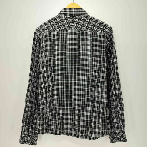 バーバリーブラックレーベル BURBERRY BLACK LABEL ホース刺繍 ワイヤーカラー ノバチェックシャツ レディース JPN:3