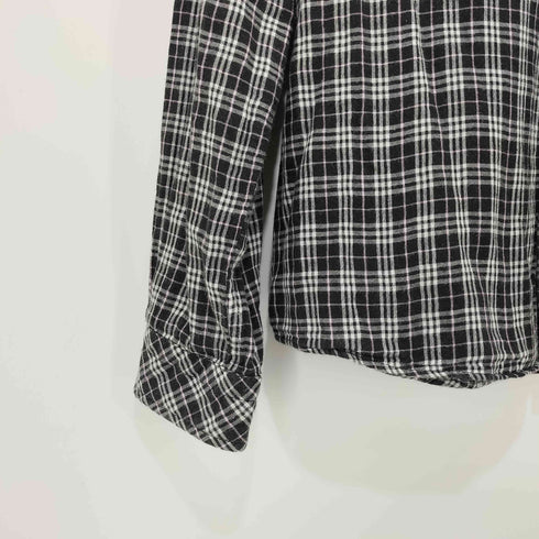 バーバリーブラックレーベル BURBERRY BLACK LABEL ホース刺繍 ワイヤーカラー ノバチェックシャツ レディース JPN:3