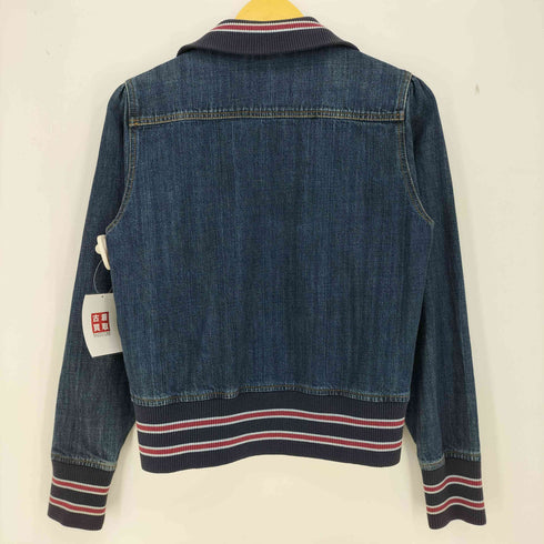 ラルフローレン RALPH LAUREN ポニー刺繍 リブ切替 デニムジャケット レディース 160