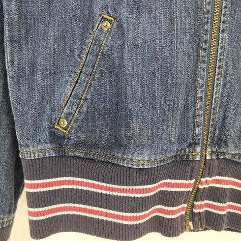 ラルフローレン RALPH LAUREN ポニー刺繍 リブ切替 デニムジャケット レディース 160