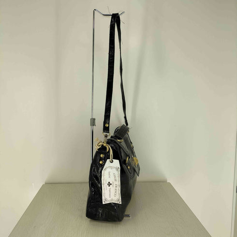 クロコ型押し レザー 2WAY ハンド ショルダーバッグ レディース