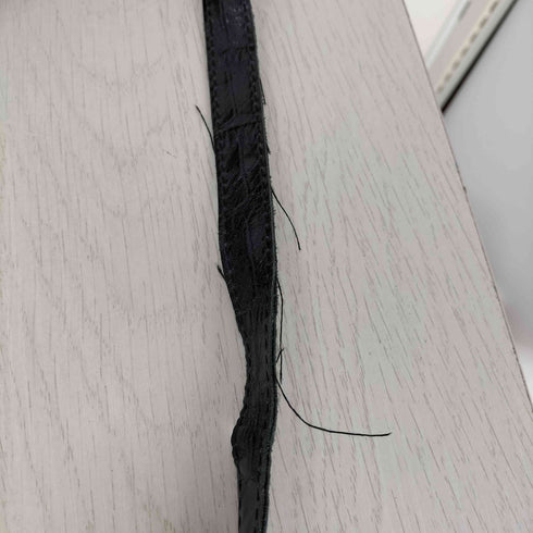 クロコ型押し レザー 2WAY ハンド ショルダーバッグ レディース