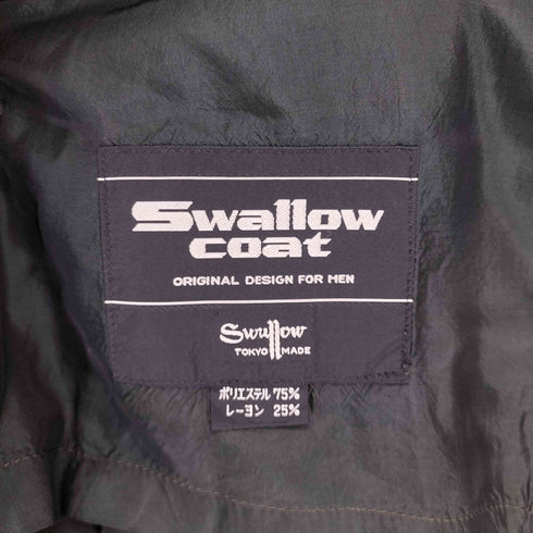 Swallow Coat レーヨン混ステンカラーコート メンズ