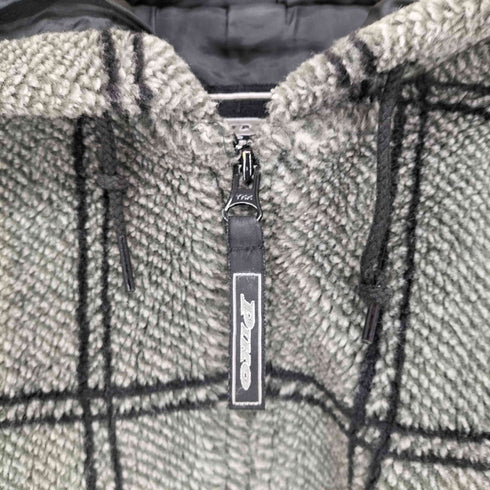 ピコ PIKO チェックボアフーデットブルゾン メンズ JPN:M