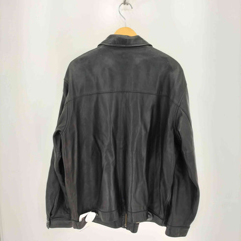 ポロバイラルフローレン Polo by RALPH LAUREN 90s ポニー刺繍 レザー スイングトップ スウィングトップ ブルゾン メンズ import:XL