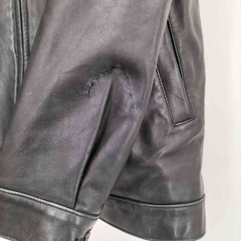 ポロバイラルフローレン Polo by RALPH LAUREN 90s ポニー刺繍 レザー スイングトップ スウィングトップ ブルゾン メンズ import:XL