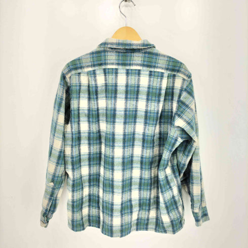 ペンドルトン PENDLETON 70s USA製 フラップポケット ウール フランネル ボードシャツ メンズ import:XL