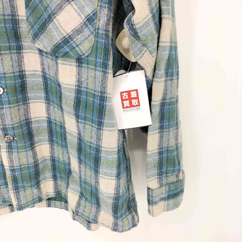 ペンドルトン PENDLETON 70s USA製 フラップポケット ウール フランネル ボードシャツ メンズ import:XL