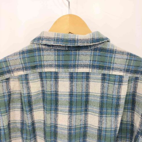 ペンドルトン PENDLETON 70s USA製 フラップポケット ウール フランネル ボードシャツ メンズ import:XL