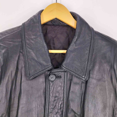 Men's Robo 裏地キルティング シープレザー ハーフコート メンズ import:L