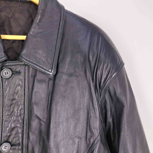 Men's Robo sheep skin 裏地キルティング シープスキン ハーフコート メンズ import:L