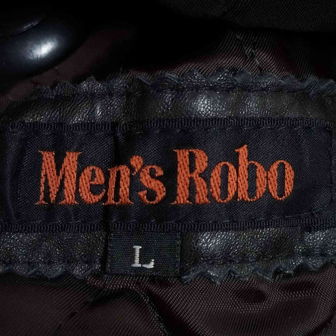 Men's Robo 裏地キルティング シープレザー ハーフコート メンズ import:L