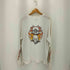 SMP 90s シングルステッチ ファイヤーパターン 両面プリント ロングスリーブTシャツ STREET メンズ import:L
