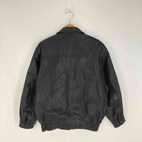 ワンウェイ one way 裏地ロゴプリント 比翼 シープレザー フライトジャケット メンズ 95