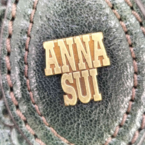 アナスイ ANNA SUI スタッズ レザー がま口 トートバッグ レディース