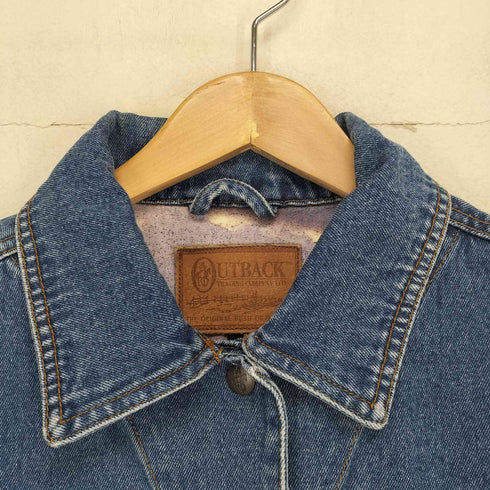 OUTBACK 総柄裏地デニムジャケット メンズ L