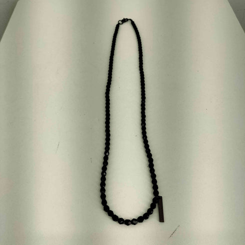 アンタイトル UNTITLED オニキス ビーズネックレス メンズ