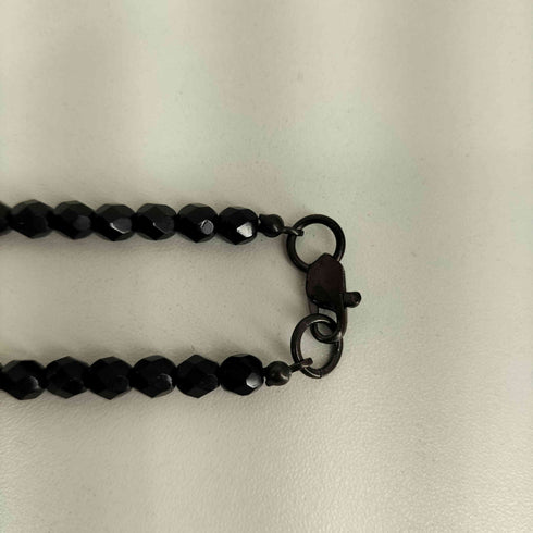 アンタイトル UNTITLED オニキス ビーズネックレス メンズ