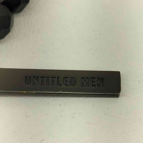 アンタイトル UNTITLED オニキス ビーズネックレス メンズ