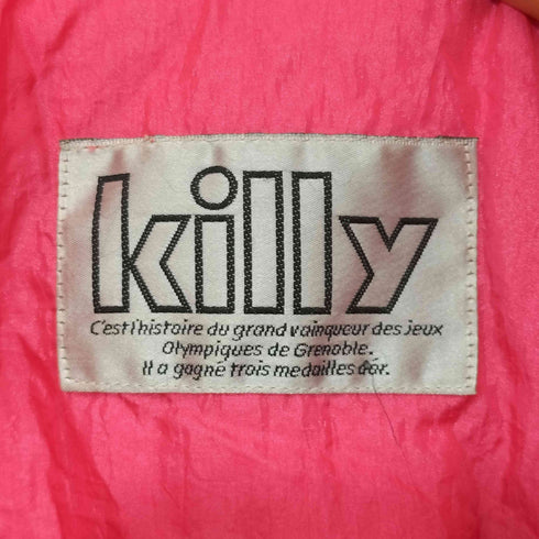 killy 90S マルチカラー 中綿ジップアップスキージャケット レディース