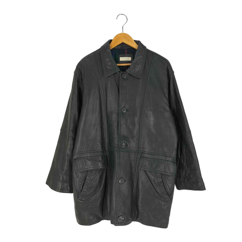 archeves seduction 裏地チェック柄 シープレザー ハーフコート メンズ