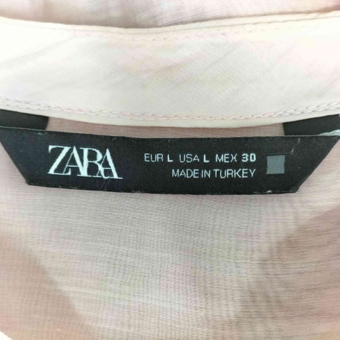 ザラ ZARA シアー フリルシャツ レディース