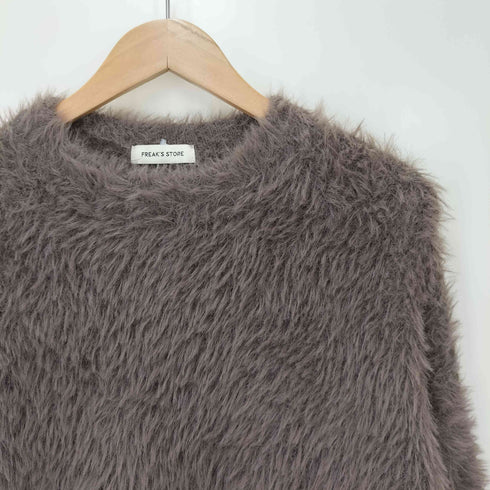 フリークスストア FREAKS STORE ルーズフィット フェザーヤーン クルーネックニット プルオーバーセーター メンズ JPN:M
