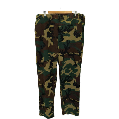 ウールリッチ WOOLRICH 80-90s USA製 GREEN CAMO カモ フリースパンツ メンズ XXL