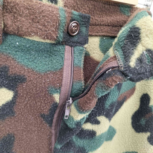 ウールリッチ WOOLRICH 80-90s USA製 GREEN CAMO カモ フリースパンツ メンズ XXL