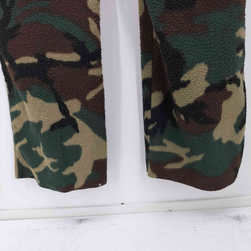 ウールリッチ WOOLRICH 80-90s USA製 GREEN CAMO カモ フリースパンツ メンズ XXL