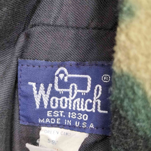 ウールリッチ WOOLRICH 80-90s USA製 GREEN CAMO カモ フリースパンツ メンズ XXL
