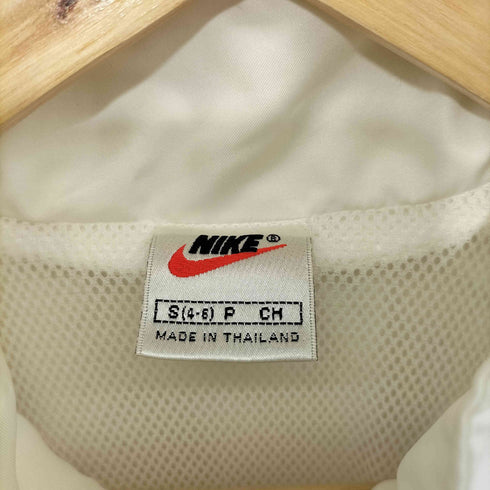 ナイキ NIKE 90-2000s 白タグ スウッシュ刺繍 裏地メッシュ ジップアップジャケット メンズ import:S