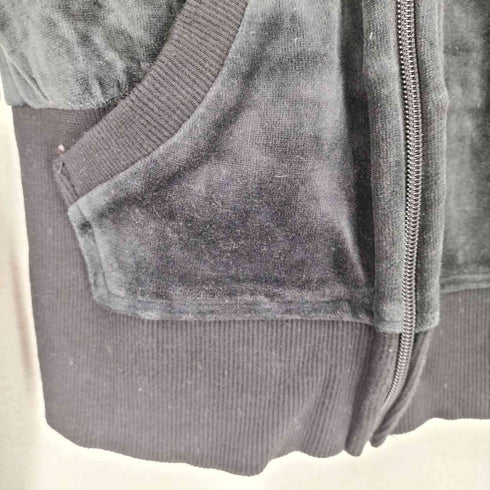 ラインストーンデザインベロアクロップドジャケット Y2K レディース M