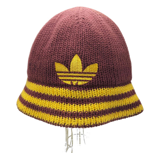 アディダスオリジナルス adidas Originals 00S トレフォイルロゴ ラインデザイン ニット ハット メンズ 56CM