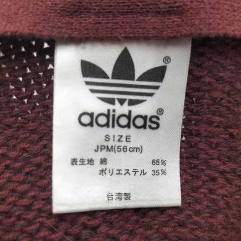 アディダスオリジナルス adidas Originals 00S トレフォイルロゴ ラインデザイン ニット ハット メンズ 56CM