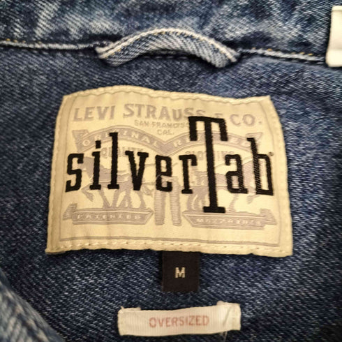 リーバイス Levis 90S Silver Tab OVERSIZED オーバーサイズデニムシャツ メンズ M