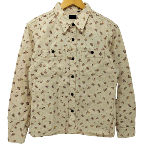 アールジェイビー R.J.B ペイズリー柄 L/Sシャツ メンズ US:40