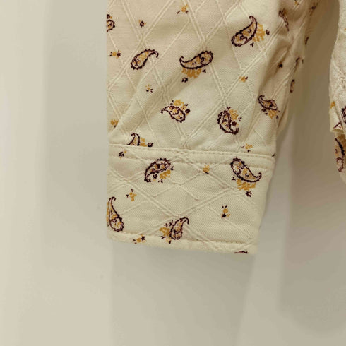 アールジェイビー R.J.B ペイズリー柄 L/Sシャツ メンズ US:40