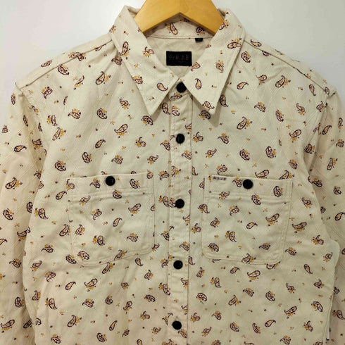 アールジェイビー R.J.B ペイズリー柄 L/Sシャツ メンズ US:40