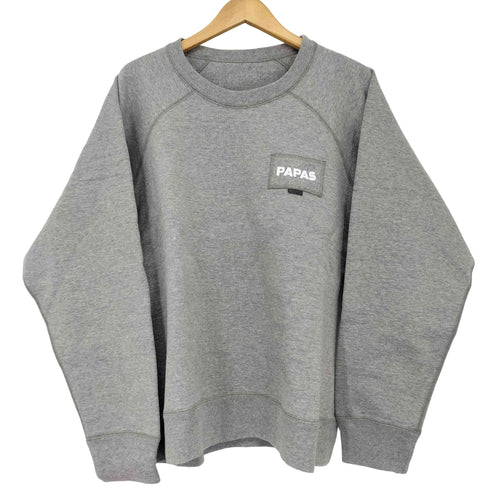 パパス papas ラグランスリーブクルーネックスウェット メンズ JPN:L