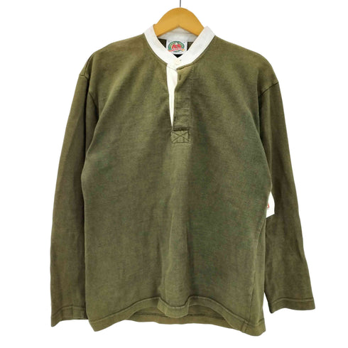 バーバリアン BARBARIAN ヘンリーネック L/S Tシャツ ラガーシャツ メンズ import:M