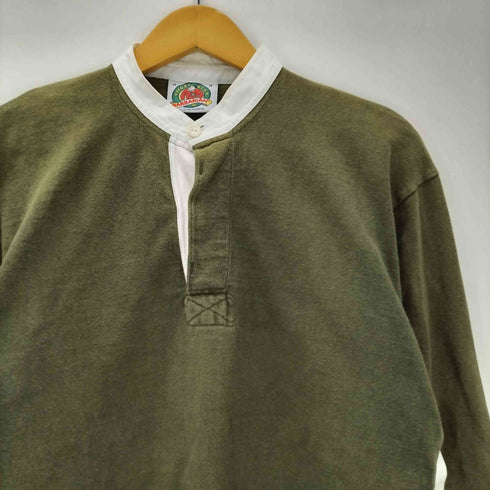 バーバリアン BARBARIAN ヘンリーネック L/S Tシャツ ラガーシャツ メンズ import:M