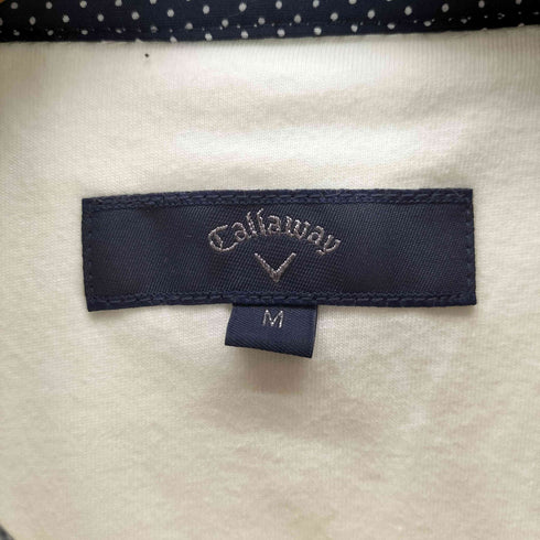 キャロウェイ Callaway ロゴ 刺繍 メッシュ アーム 切替 ボタンダウン ポロシャツ メンズ JPN:M