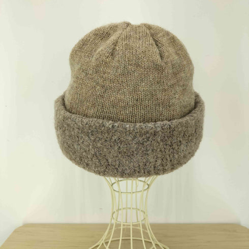 クレプスキュール crepuscule 23AW WO/AL Knit Cap ボリューム リブ ニット キャップ ビーニー メンズ FREE