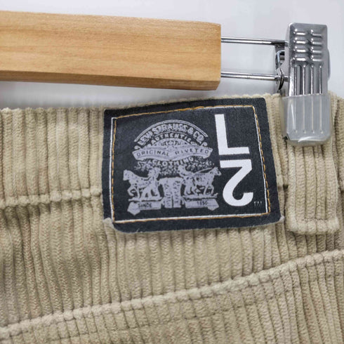 リーバイス Levis 90S USA製 590 白タブ L2 BAGGY WIDE LEG バギー ワイド レッグ コーデュロイ パンツ 1997年製 メンズ W:36 L:34