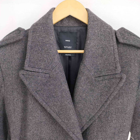 マンゴー MNG ダブルブレスト ロングコート レディース