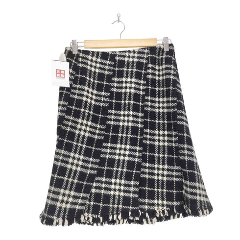 バーバリーロンドン BURBERRY LONDON チェックウールフレアスカート レディース JPN:40